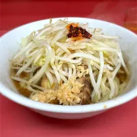 小ラーメン（ニンニクとラー油少し）@ラーメン二郎 千住大橋駅前店|morimi32さん