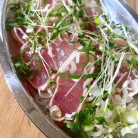 鮪のたたきカルパッチョ|Megumi...♡さん