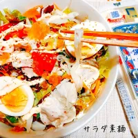 具材たっぷりで大満足♬サラダ素麺|あんみっちゃんさん