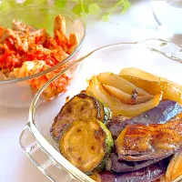 おばあちゃん手作り夏野菜の焼き浸し🍆|lalapoさん