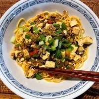 麻婆茄子＆豆腐がけパスタ| kyon2さん