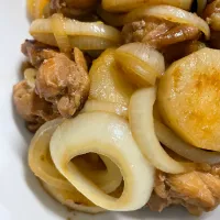 鶏肉と玉ねぎと山芋焼き|mikkoroさん