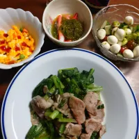 豚肉と小松菜の炒め物|ぱやさん