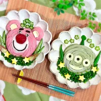 『トイストーリー』ロッツォとリトル•グリーン•メンの素麺☺️| AXさん