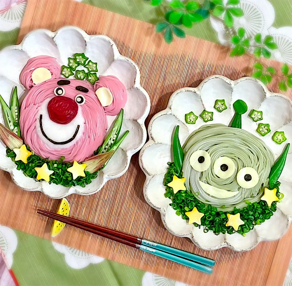 『トイストーリー』ロッツォとリトル•グリーン•メンの素麺☺️|AXさん