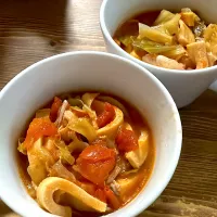 高野豆腐入りトマトキャベツスープ| gohan♡さん