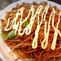 深蒸し細麺焼ソバ 中盛 ¥800|Blue Moon Caféさん