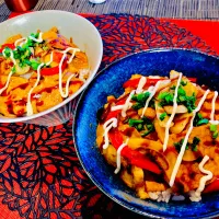 ✩.*˚照り焼きポーク丼|ゆきえもんさん