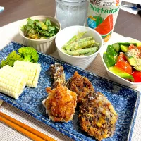 7/11晩酌：豚こまカツといろいろ野菜|ななみんさん
