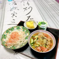 grandmaの晩ごはん☆ 今夜は具沢山のお素麺を…
頂きます|kaoriさん