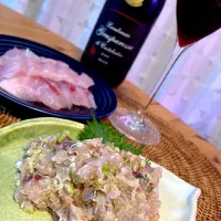 鯵のお刺身となめろう😋🥂💕✨|アイさん