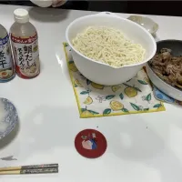 晩御飯は☆焼肉炒め☆流水麺うどん| Saharaさん