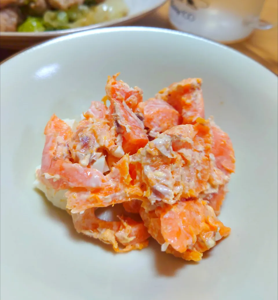 にんじんとたまごのサラダ|ごはんきろくさん