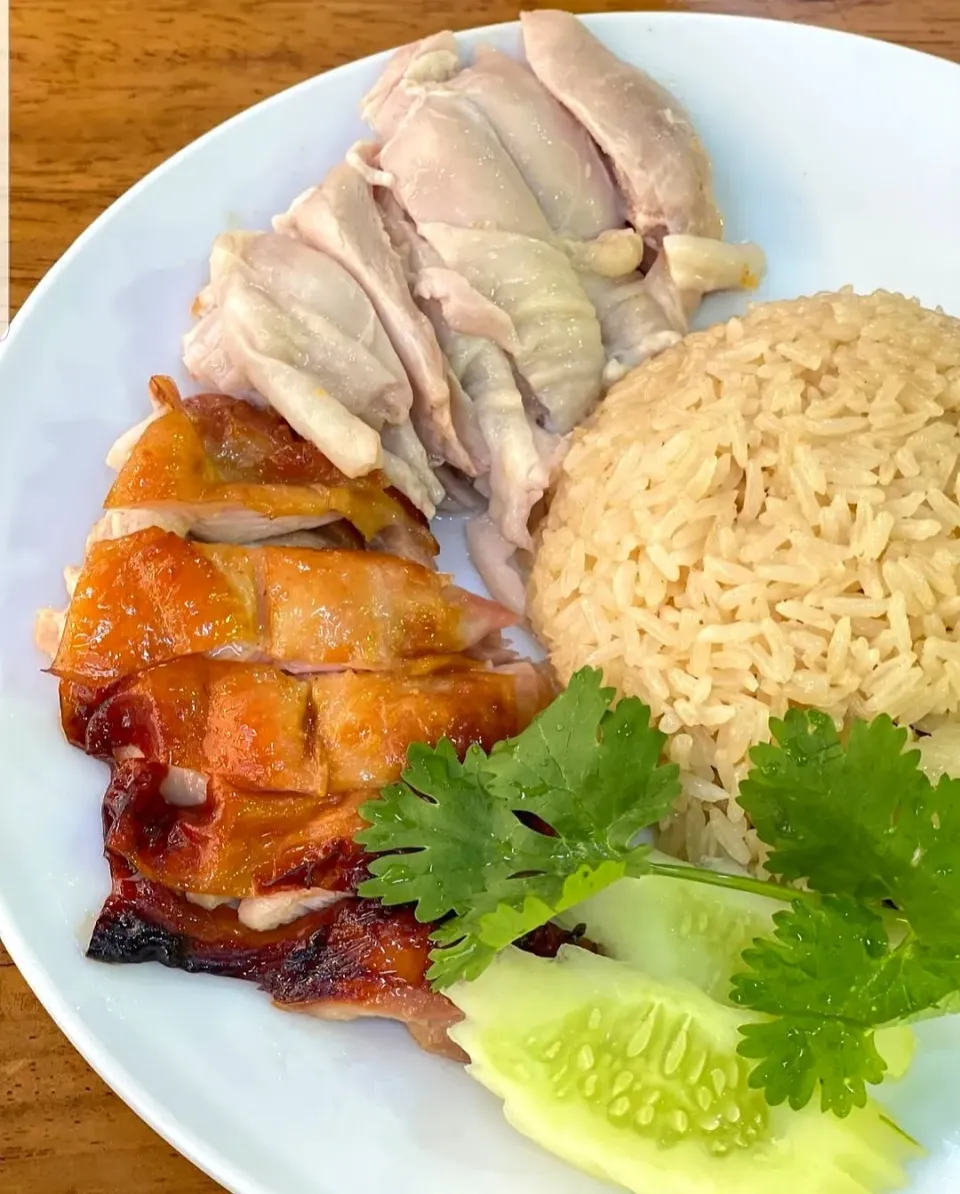 Khao Mun Gai 🍚🐔 Chicken Rice w/ the Broiled Ones 🍗🤤|An'leeさん