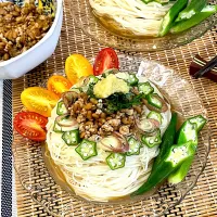 スタミナ納豆そうめん|シフォンさん