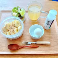 オーバーナイトオーツの朝食セット|ライラックマさん