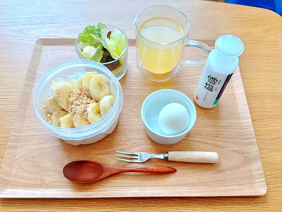 オーバーナイトオーツの朝食セット|ライラックマさん