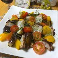 華金だよ!おいしさのみちひらくyoukiの世界バルIN イタリア🇮🇹
桜央里さんの料理 タコとナスのアンチョビ炒め🍆🐙