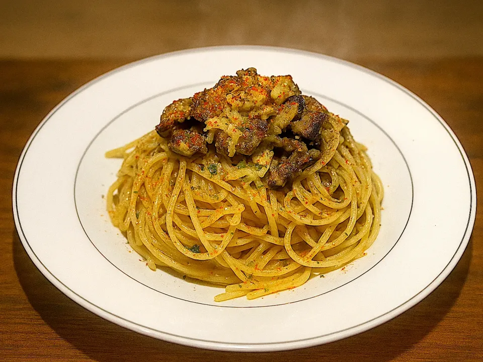 牡蠣のアーリオオーリオ|ご飯がススムくんさん