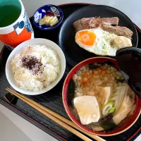 ベーコンエッグ定食|Kさん