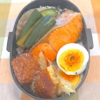 0712 焼き鮭　男子高校生弁当|Riieeさん
