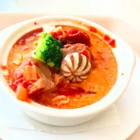 豚肉ごろごろトマトクリーム煮|Hiroko Suzukiさん