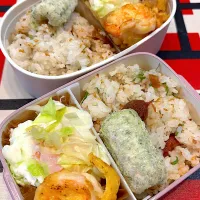 2025/7/9娘と私の弁当|なかみほさん