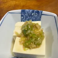 ネギだれ冷奴|さんだーさん