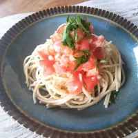 トマトと大葉のライム塩パスタ|puniさん