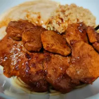 豚ヒレステーキのせとろろと納豆パスタ| 時雨さん