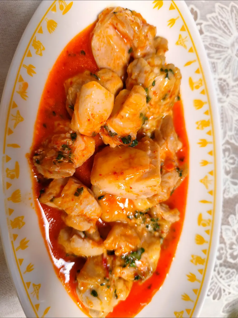 今日のメインのおつまみ風チキン(チーズダッカルビ風)|m.rafuさん