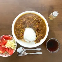 今日の晩ご飯のマトンマサラライスをいただきまーす🙏|なびさん