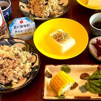 晩ごはん♯鶏炊き込みご飯♯日の出♯みりん風調味料|小松菜さん