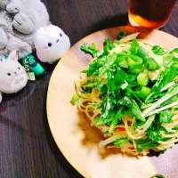 水菜とカニカマの冷製パスタ|サトリさん