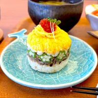 いくらの重ね寿司