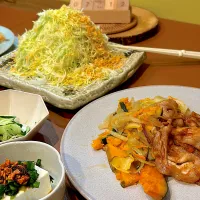 夕飯　またまたキャベツです。|こげちぃさん