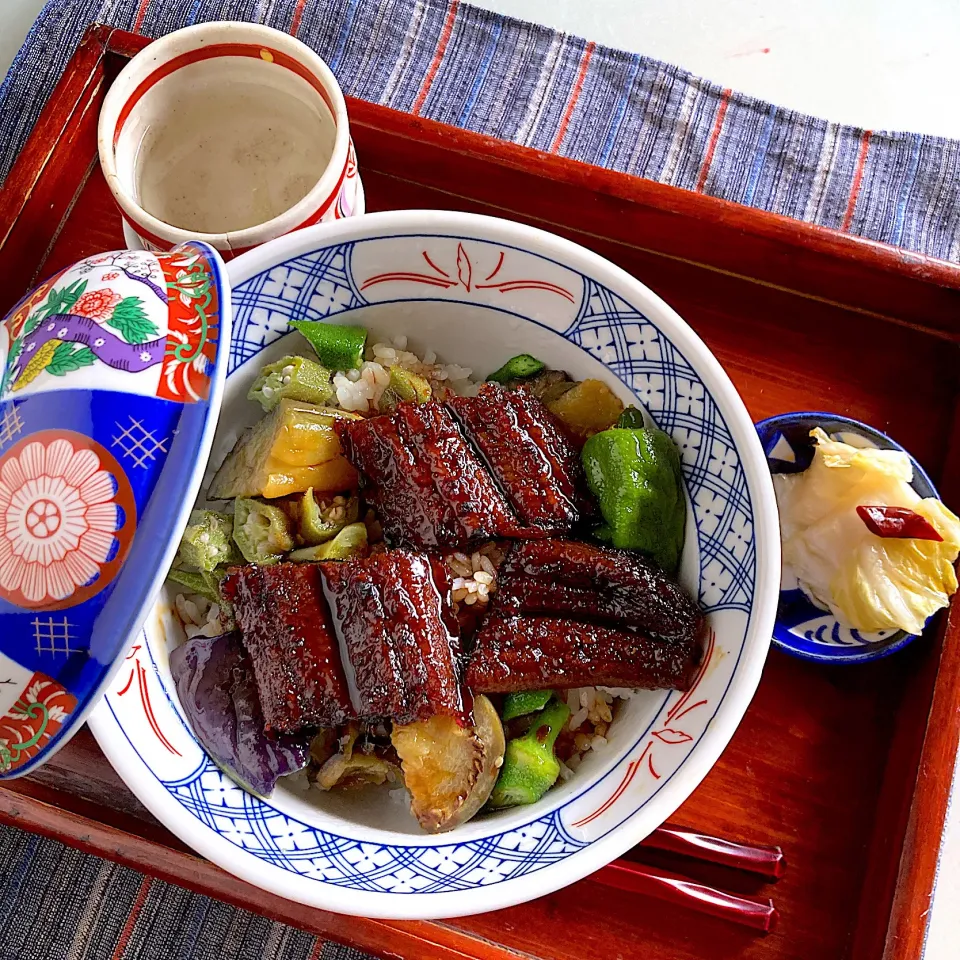 鰻と夏野菜丼|Kさん