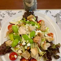 2025/7/12   ちょっぴりマリネしたセロリのサラダ   Marinated Celery Salad with Chickpeas and Feta|19 Boys & 野鳥さん