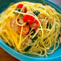 パセリとツナのパスタ|へろへろさん