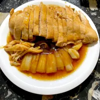 焼きネギの煮鶏|団長さん