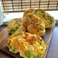 たっぷり枝豆とチーズのパン|ゆきさん
