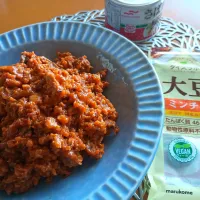 大豆ミートとサバ缶で万能ソース|ゆずさん