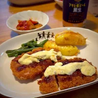 揚げたてチキンカツのタルタルプレート|もえさん