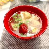 豆腐と梅干しのお吸いもの|たちきちさん