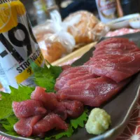 ﾏｸﾞﾛの刺身|まりおさん