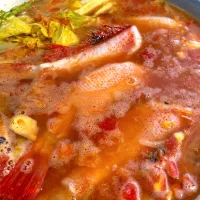 イタリア風魚介スープ(煮込み中)|pranzoさん