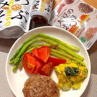 大豆のお肉でハンバーグプレート|ikuさん