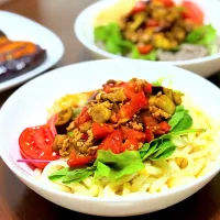 大豆のお肉でサラダうどん・サラダそば|tap.rinさん