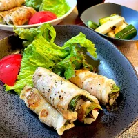 山芋大葉梅肉の豚肉巻き|Mikaさん
