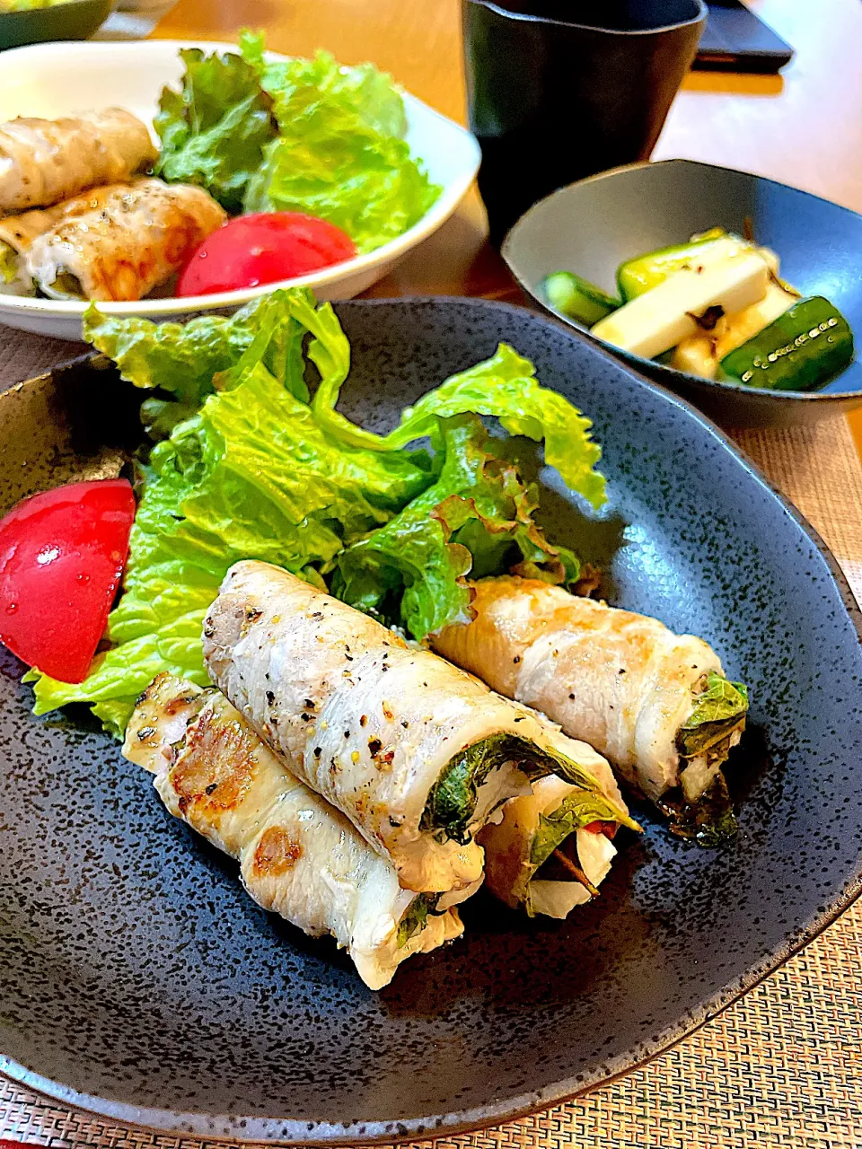 山芋大葉梅肉の豚肉巻き|Mikaさん